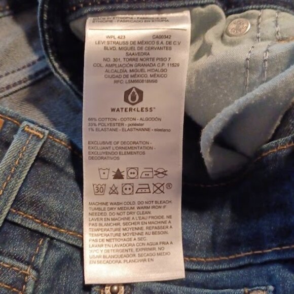 Signature by Levi Strauss Mid Rise Slim straight leg, Size W32 X L32 - Picture 7 of 8